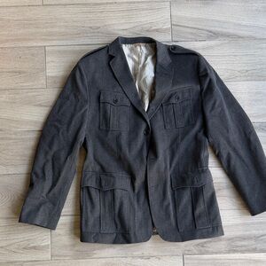 Banana Republic Dark Gray Military Jacket